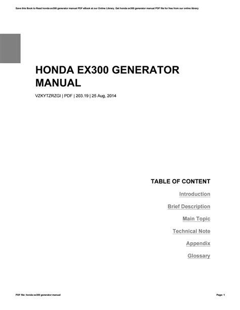 honda  generator manual  maildx issuu