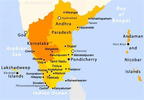 south india tourist map tourist map  south india southern asia asia