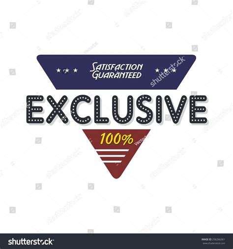 exclusive badge stock vector illustration  shutterstock