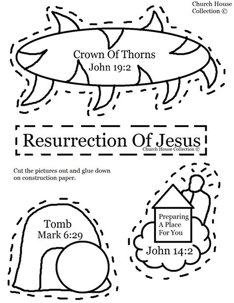 church house collection blog resurrection  jesus cut  craft