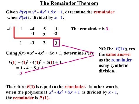 remainder theorem powerpoint    id