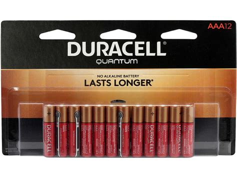 Duracell Quantum Qu2400 B12z11 Aaa 1 5v Alkaline Button Top Batteries