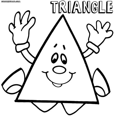 triangles coloring pages coloring home