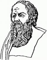 Coloring Socrates Face Drawings sketch template