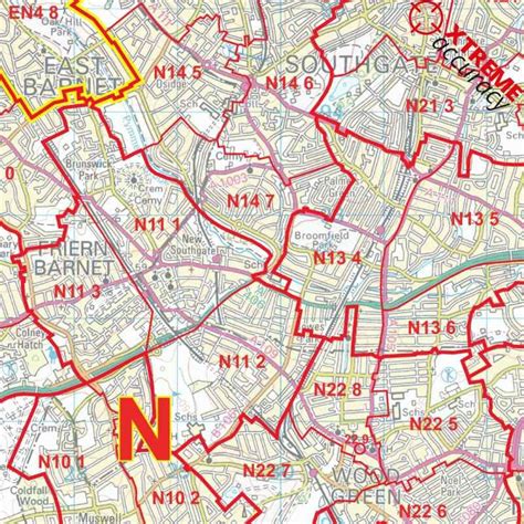 greater london postcode sector map g1 map logic