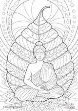 Colouring Vesak Bouddha Drawings Buddhist Drawing Buddhism Bodhi Colorier Peinture Mindfulness Activityvillage Outline sketch template