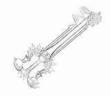 Kingdom Keyblade Key Upgraded Kh3 Oathkeeper Oblivion Ultima Weapon Sora His If Combined Elements Comments Kingdomhearts sketch template