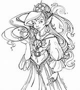 Enchantress sketch template