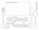Thanksgiving Printable Placemats Color Kids Crafts Coloring Thankful Favecrafts Pages sketch template