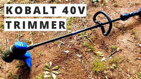kobalt  electric string trimmer review youtube