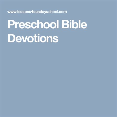 pin  daily devotions  preschoolers