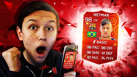 red neymar   pack  red cards fifa  ios pack opening youtube