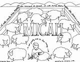 Micah Coloring Bible Pages Children Creation Kids Ministry Sunday School Prophets Print Sheets Color Testament Old Sheep Crafts Book Activities sketch template