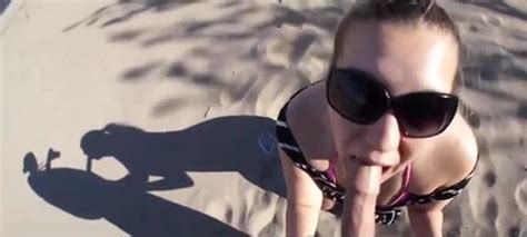 Nude Beach Blowjob And Facial Cumshot