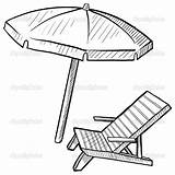 Beach Umbrella Chair Coloring Pages Drawing Objects Clipart Printable Sketch Color Chairs Clip Outdoor Clipartpanda Kids Vector Closed Getcolorings Template sketch template