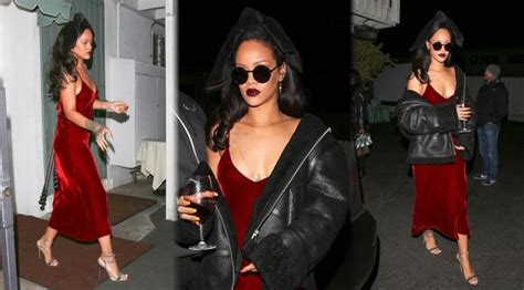 Rihanna Braless Candids In Santa Monica Hot Celebs Home