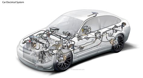 technical illustration beau  alan daniels generic cutaway car