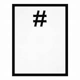 Hashtag Template Letterhead sketch template