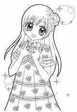 Coloring Anime Pages Girl Print Cute Beautiful Exceptional Boy Top sketch template