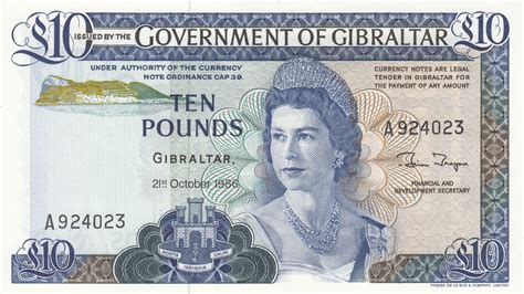 pounds      issue gibraltar banknote