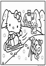 Kitty Hello Winter Coloring Pages Magiccolorbook sketch template