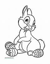 Easter Coloring Disney Pages Thumper Printable Stitch Eggs Disneyclips Dale Chip sketch template
