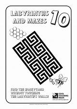Coloring Pages Labyrinths Mazes Cool Maze Labyrinth sketch template