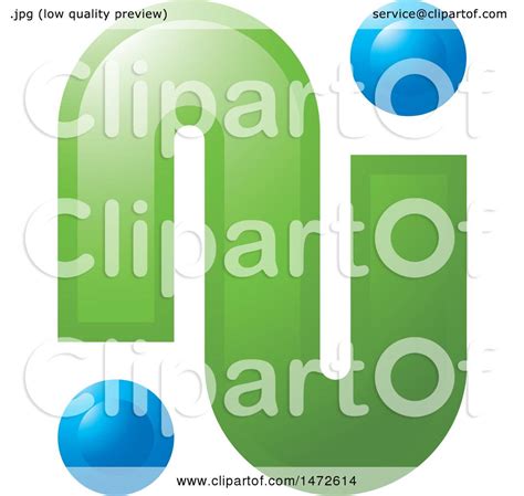 clipart   green  blue abstract icon royalty  vector