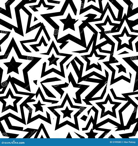 seamless black star pattern stock  image