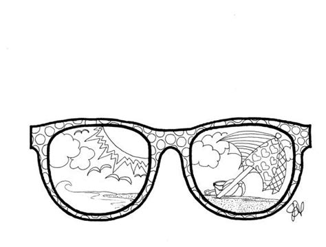 sunglasses  coloring pages png  file