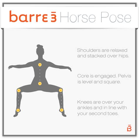 barre horse pose simple  effective   total leg workout