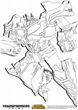 Transformers Optimus Hunters Colouring Coloriages Printablecolouringpages sketch template