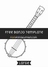 Banjo Template Large Moreprintabletreats Sponsored Links Templates Choose Board sketch template
