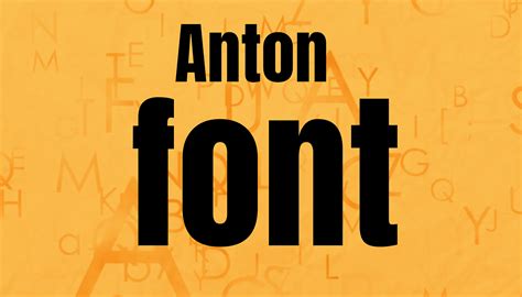 Download Anton Font