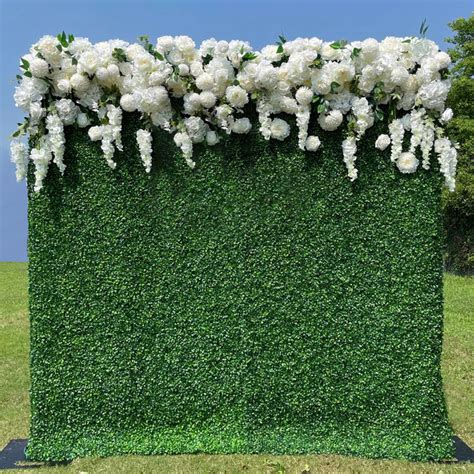 flower wall hedge wblooms wedding flowers  rent