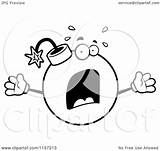 Bomb Panicked Clipart Freaking Coloring Cartoon Outlined Vector Cory Thoman Royalty sketch template