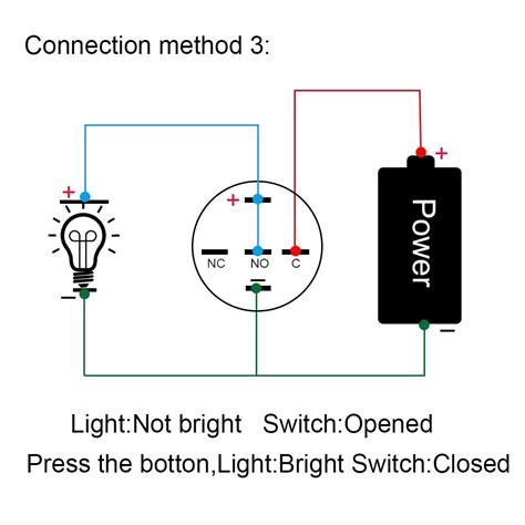 mm power ring momentary push button switch latching waterproof led light car ebay