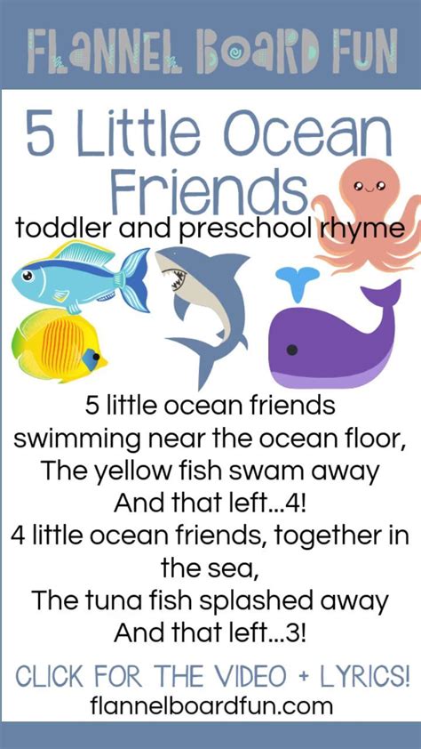 ocean friends preschool song preschool songs ocean theme preschool rhymes  kids