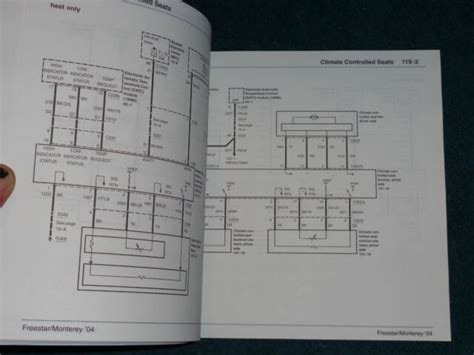 ford freestar monterey wiring diagram shop manual   original book ebay