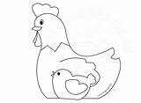 Hen Chick Pages Colouring Easter Coloring Chicks Template Getdrawings Coloringpage Eu sketch template