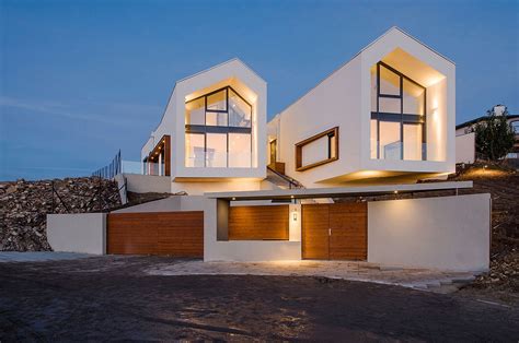 birds eye view  budapest hilltop house  twin gable roofs