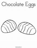 Chocolate Coloring Eggs Pages Easter Color Printable Built California Usa Getcolorings Twistynoodle sketch template