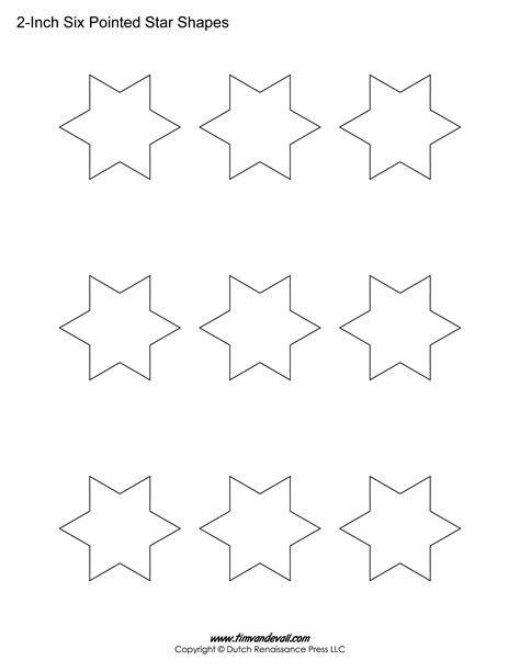 printable  pointed star templates tims printables