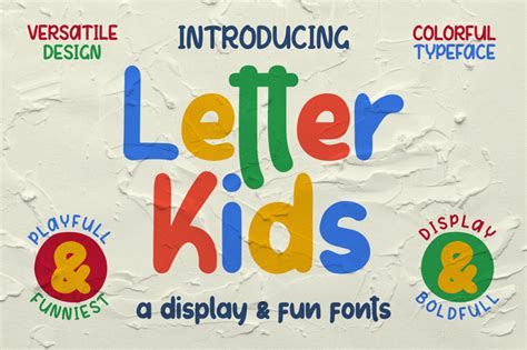 letter kids typeface fontlotcom