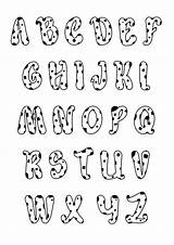 Alphabet Alfabeto Lettre Lettres Colorier Dalmatiens Decouper Alphabets Milliers Magique Moyen sketch template
