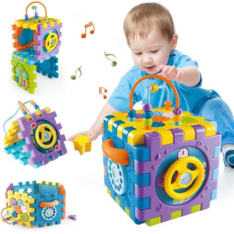 amazoncom activity cube toys  toddlers   months babies toys