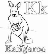 Coloring Pages Kangaroo Kids Animal Printable Childrens Printables Activities Theme Drawing sketch template
