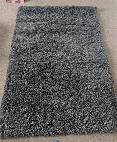 ikea gaser high pile rug  dark grey xcm  bath somerset