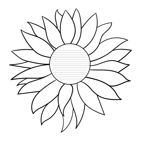 sunflower template printable printable world holiday