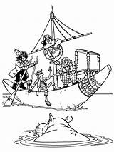 Piraat Piet Kleurplaten Piratenboot Piraten Printen Animaatjes Nijlpaard Schip Kleuren Downloaden Uitprinten sketch template